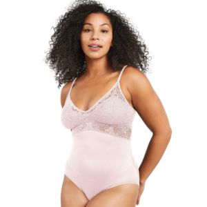 Wonderbra - Women's Maidenform Tame Your Tummy Lace Bodysuit - Sandshell Lace M